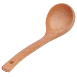 Soup Wooden Spoon with Hanging Hole Long Handle Lightweight 27.5x7.5cm/10.8x2.9in In Australia - Darrahopens