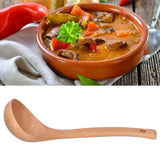 Soup Wooden Spoon with Hanging Hole Long Handle Lightweight 27.5x7.5cm/10.8x2.9in In Australia - Darrahopens
