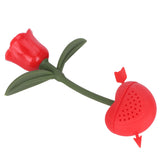Rose Shaped Tea Strainer Silicone Loose Leaf Tea Infuser Filter Gift for Home Office Supplies In Australia - Darrahopens