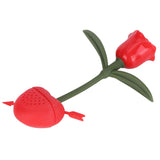 Rose Shaped Tea Strainer Silicone Loose Leaf Tea Infuser Filter Gift for Home Office Supplies In Australia - Darrahopens