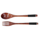 Japanese Style Cutlery Set Wooden Spoon Fork Soup Teaspoon Kitchen Cooking Utensil Tools In Australia - Darrahopens