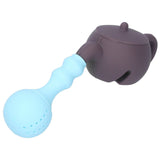 Silicone Tea Infuser Multifunction Teapot Shape Tea Leaf Strainer Filter Brown Sky Blue In Australia - Darrahopens