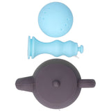 Silicone Tea Infuser Multifunction Teapot Shape Tea Leaf Strainer Filter Brown Sky Blue In Australia - Darrahopens