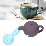 Silicone Tea Infuser Multifunction Teapot Shape Tea Leaf Strainer Filter Brown Sky Blue In Australia - Darrahopens