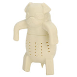 Cute Dog Shape Tea Strainer Silicone Tea Leaf Infuser Filter for Home Office Use Beige In Australia - Darrahopens