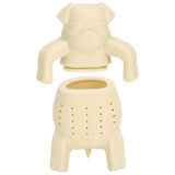 Cute Dog Shape Tea Strainer Silicone Tea Leaf Infuser Filter for Home Office Use Beige In Australia - Darrahopens