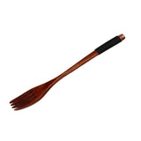 Japanese Wooden Fork Kitchen Tableware Cutlery for Barbecue Picnic Camping Parties In Australia - Darrahopens