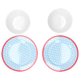4Pcs/Set Salad Fruit Plate Dish Bowl Set Dinnerware Tableware for Home Restaurant Supplies In Australia - Darrahopens