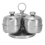 Seasoning Pot Set Innovative Rotating Condiment Spice Salt Sugar Jar Container with Lid Spoon In Australia - Darrahopens