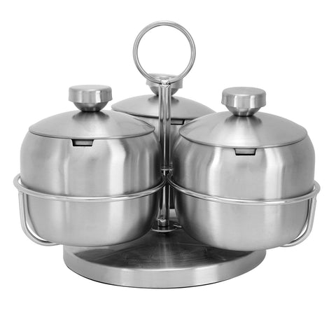 Seasoning Pot Set Innovative Rotating Condiment Spice Salt Sugar Jar Container with Lid Spoon In Australia - Darrahopens