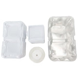 10pcs 2‑Grid Cake Packaging Box with Ribbon Transparent Cake Packaging Container In Australia - Darrahopens