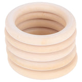 20Pcs Wood Baby Natural Teething Rings DIY Jewelry Circle Pendant Craft Making Accessory70mm In Australia - Darrahopens