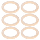 20Pcs Wood Baby Natural Teething Rings DIY Jewelry Circle Pendant Craft Making Accessory70mm