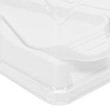 10pcs Baking Cake Box 4 Grid Triangular Transparent Material Cake Box for Dessert Bakery