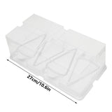 10pcs Baking Cake Box 4 Grid Triangular Transparent Material Cake Box for Dessert Bakery