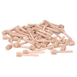 50PCS 8CM Wood Honey Dipper Sticks Honey Stirrer Dispensing Wand for Wedding Party Favors In Australia - Darrahopens