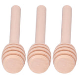 50PCS 8CM Wood Honey Dipper Sticks Honey Stirrer Dispensing Wand for Wedding Party Favors