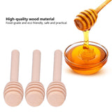 50PCS 8CM Wood Honey Dipper Sticks Honey Stirrer Dispensing Wand for Wedding Party Favors