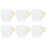 6Pcs Heat Resistant Glass Cup Tea Cup with Handle Tea Set Accessories for Home Tea House In Australia - Darrahopens