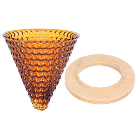 Coffee Pot Filter reusable glass Coffee Dripper Funnel Kettle Brewer AccessoriesBrown In Australia - Darrahopens