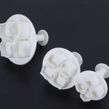 3Pcs Cake Decorating Mold Hydrangea Pattern Biscuits Cutter Spring Mold Baking Pastry Tool