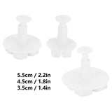 3Pcs Cake Decorating Mold Hydrangea Pattern Biscuits Cutter Spring Mold Baking Pastry Tool