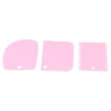 3PCS/Set Cake Cream Scraper Dough Pasty Cutters Scraper Kitchen Tool DIY Baking ToolPink In Australia - Darrahopens