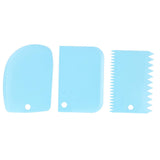 3PCS/Set Cake Cream Scraper Dough Pasty Cutters Scraper Kitchen Tool DIY Baking ToolBlue In Australia - Darrahopens