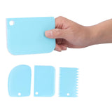 3PCS/Set Cake Cream Scraper Dough Pasty Cutters Scraper Kitchen Tool DIY Baking ToolBlue In Australia - Darrahopens