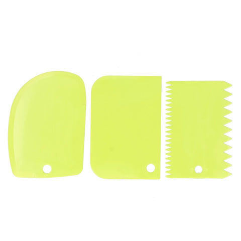3PCS/Set Cake Cream Scraper Dough Pasty Cutters Scraper Kitchen Tool DIY Baking ToolGreen In Australia - Darrahopens