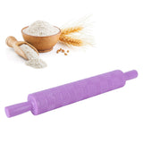 Fondant Cake Rolling Pin Embossing Roller Bakery Cookies Pastry Decorating ToolsGrid