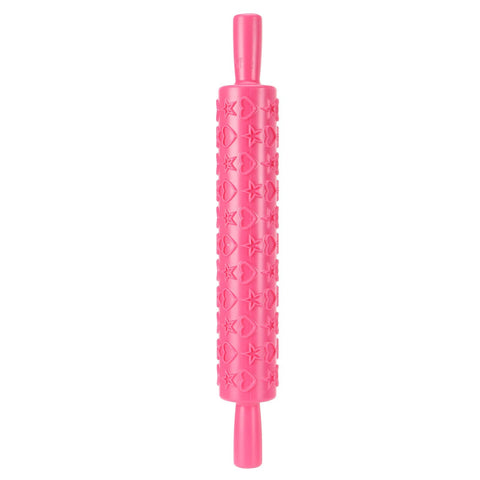 Fondant Cake Embossing Rolling Pin Baking Dough Roller Cookies Biscuits Decorating Tool(FivePointed Star ) In Australia - Darrahopens