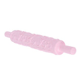 Fondant Rolling Pin Plastic Embossed Roller for Cookies Biscuits Pastry Cake Decoration(HeartShape )