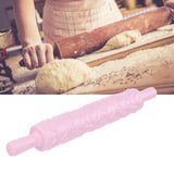 Fondant Rolling Pin Plastic Embossed Roller for Cookies Biscuits Pastry Cake Decoration(HeartShape )