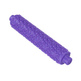 Fondant Rolling Pin Tool Plastic Embossing Roller Baking Pastry Cake Decorating SuppliesPurple Short Handle