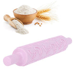 Fondant Rolling Pin Tool Plastic Embossing Roller Baking Pastry Cake Decorating Supplies(Modèle de pieds )