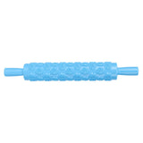 Fondant Rolling Pin Tool Plastic Embossing Roller Baking Pastry Cake Decorating SuppliesRose Pattern