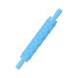 Fondant Rolling Pin Tool Plastic Embossing Roller Baking Pastry Cake Decorating SuppliesRose Pattern
