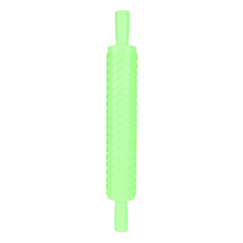 Fondant Rolling Pin Tool Plastic Embossing Roller Baking Pastry Cake Decorating SuppliesLeaves Pattern In Australia - Darrahopens