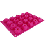 Rose Red Silicone Cake Mold DIY NonStick Pastry Baking Mold for Baking Cake