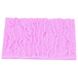 Tree Bark Texture Silicone Mold Cake Fondant Lace Mold Imprint Mat Decorating SuppliesPink