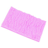 Tree Bark Texture Silicone Mold Cake Fondant Lace Mold Imprint Mat Decorating SuppliesPink