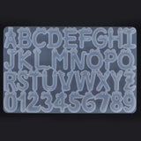 DIY Casting Mold English Alphabet Number Cookies Molds Cake Jewelry Keychain Decoration
