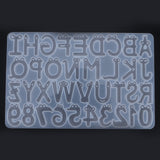 DIY Casting Mold English Alphabet Number Cookies Molds Cake Jewelry Keychain Decoration