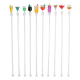 10PCS Cute Acrylic Cocktail Stirrer Stirring Mixing Sticks Cocktail Drink Mixer Bar SuppliesS In Australia - Darrahopens