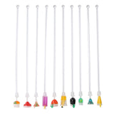 10PCS Cute Acrylic Cocktail Stirrer Stirring Mixing Sticks Cocktail Drink Mixer Bar SuppliesS