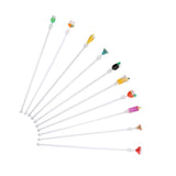 10PCS Cute Acrylic Cocktail Stirrer Stirring Mixing Sticks Cocktail Drink Mixer Bar SuppliesS
