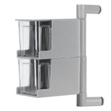 NoPunching WallMounted Seasoning Box Rotatable 2Layer Drawer Type Box for Kitchen(Gray ) In Australia - Darrahopens