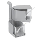 NoPunching WallMounted Seasoning Box Rotatable 2Layer Drawer Type Box for Kitchen(Gray )