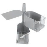 NoPunching WallMounted Seasoning Box Rotatable 2Layer Drawer Type Box for Kitchen(Gray )